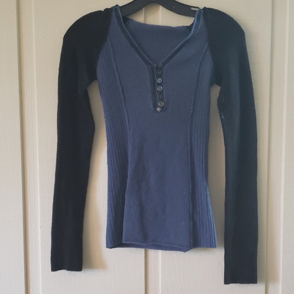 Free People hooded raglan sweater